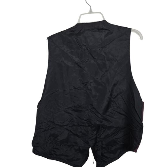 Vintage Women  Christmas Santa Tapestry Vest Cottage Core Grandma Core Victorian - Picture 2 of 12